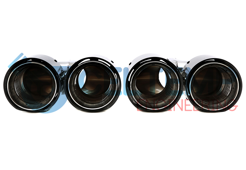 Dubbele carbon/chrome/glanzende sierstukken. - Afbeelding 2